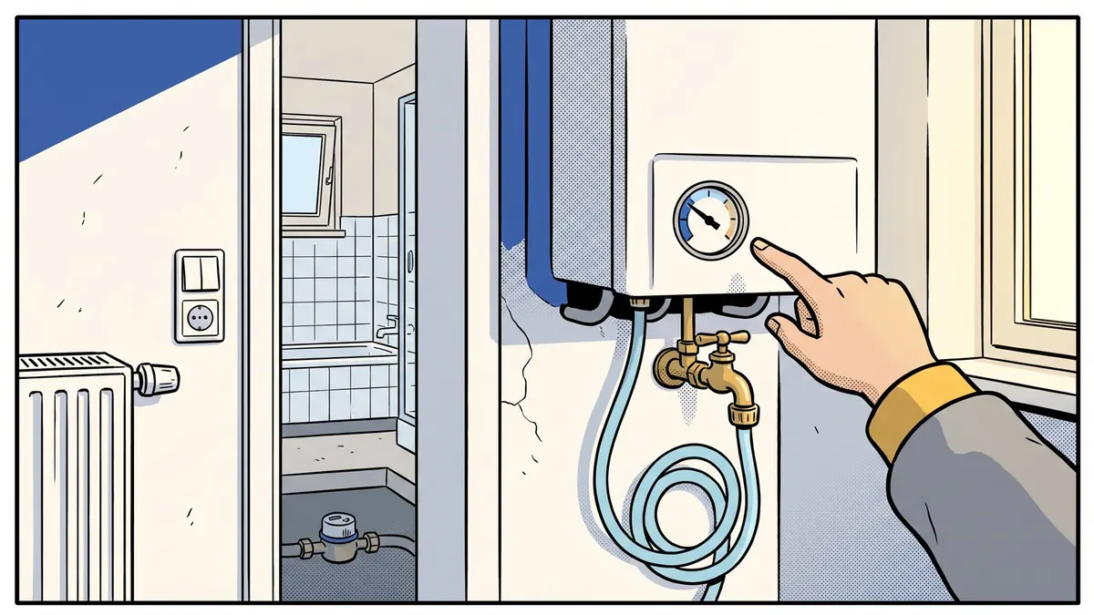 Manometer der Heizung zeigt zu wenig Druck